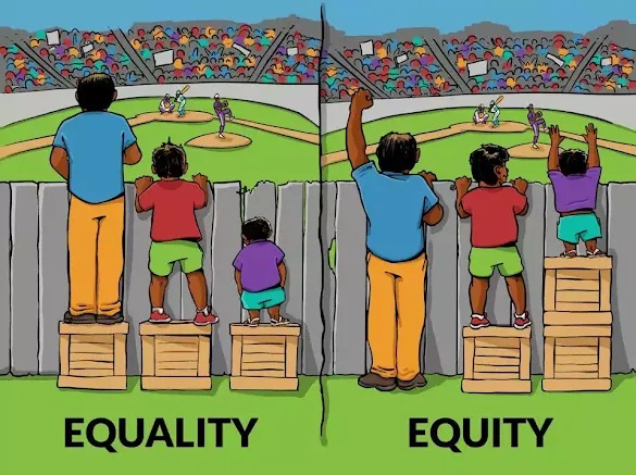 Khác biệt giữa công bằng và bình đẳng