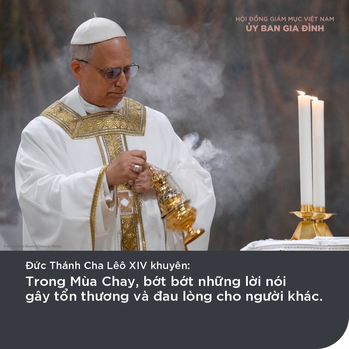 SỨ ĐIỆP MÙA CHAY CỦA ĐỨC GIÁO HOÀNG LÊ-Ô NĂM 2026.