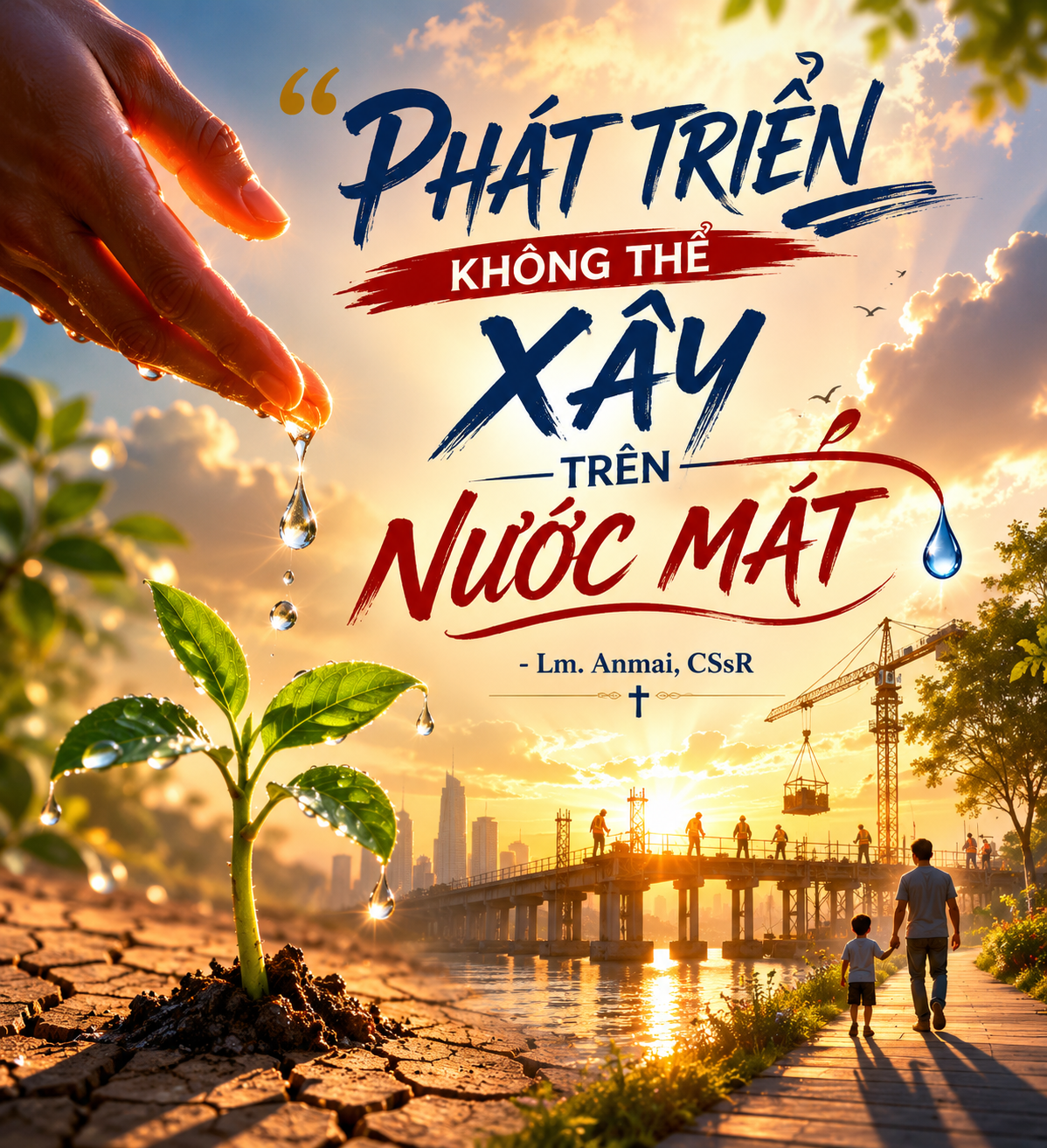 PHÁT TRIỂN KHÔNG THỂ XÂY TRÊN NƯỚC MẮT