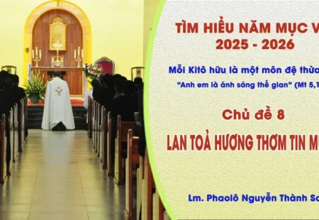 TÌM HIỂU NĂM MỤC VỤ 2025-2026: MỖI KITÔ HỮU LÀ MỘT MÔN ĐỆ THỪA SAI – LAN TOẢ HƯƠNG THƠM TIN MỪNG